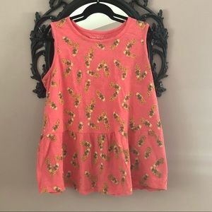 Lane Bryant Pineapple Peplum Tank